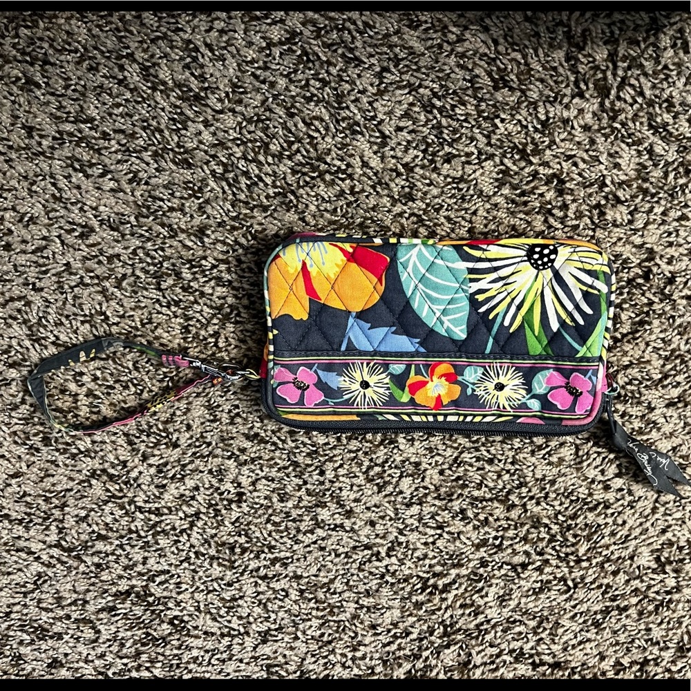 Vera Bradley Jazzy Blooms Wristlet